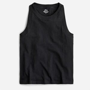 New w Tag: J Crew 90s Organic Slub Cotton Tank. Black